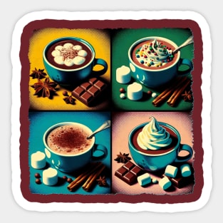 Hot Cocoa Pop: A Warm Embrace of Art and Comfort - Hot Chocolate Sticker